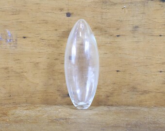 Egg-Shaped Norwegian Glass Float | Maritime History Artifact | Nautical Home Decor | Unique Collectible Gift