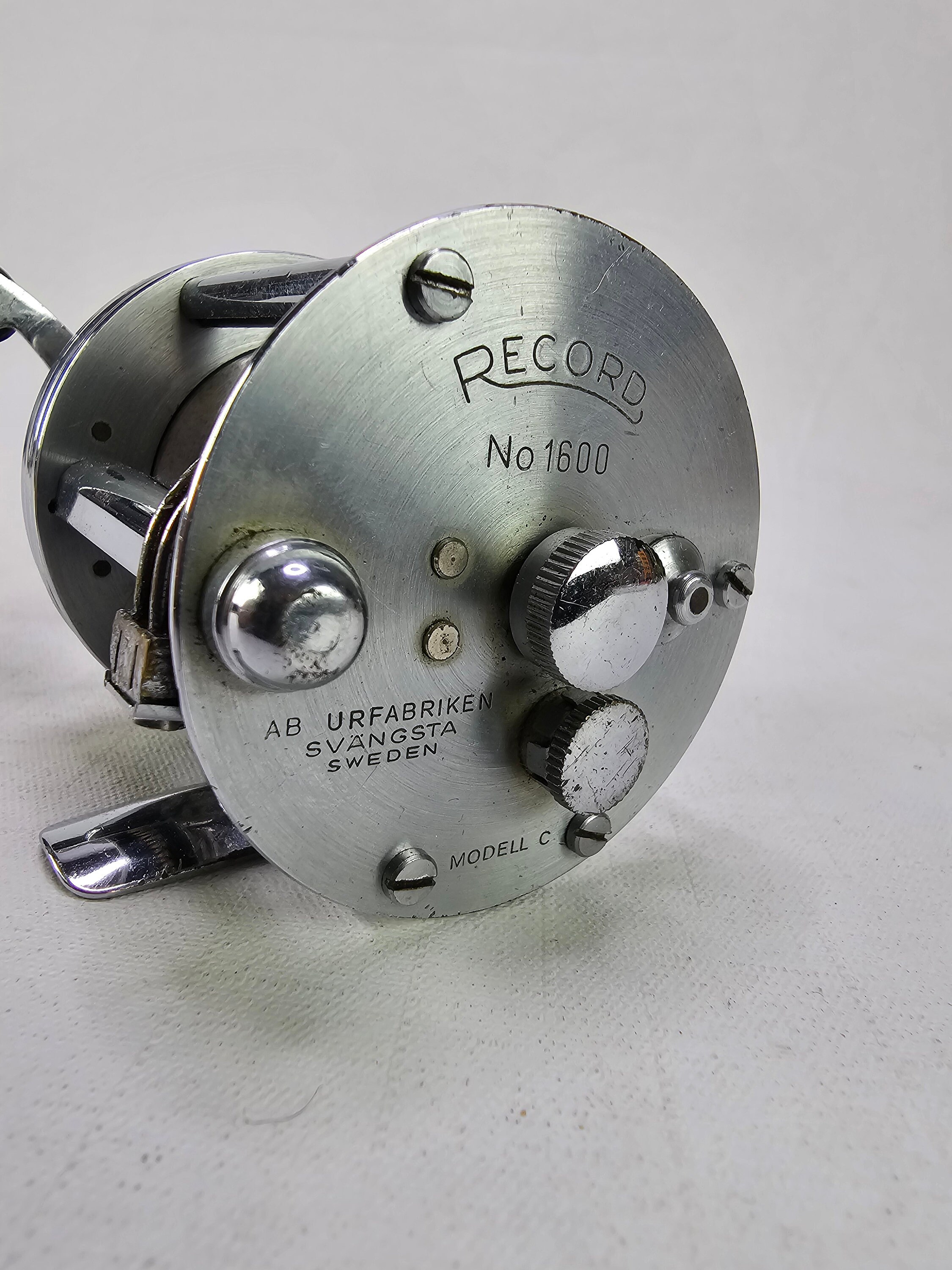Rare Vintage Model C Record Spinning Reel - Swedish Fishing Rare Vintage Model C Record Spinning Reel - Swedish Fishing