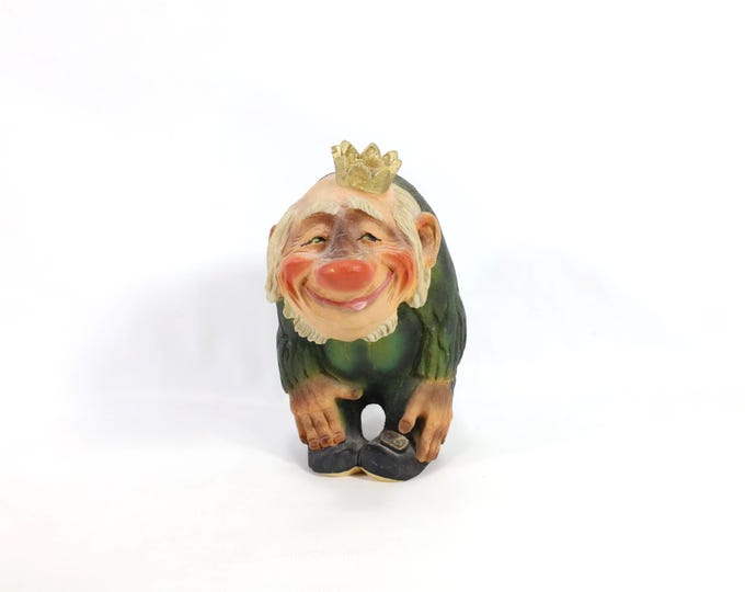 Vintage Henning Figure | Hand Carved Wooden Art | Nordic Decor | Henning Norway Stamped | Folk Art Collectible