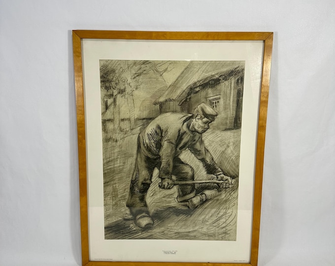 Vincent van Gogh Reproduction: A Pesant Working Art Print