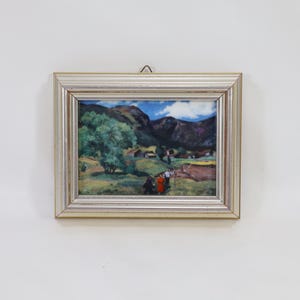 Norwegian Porsgrund Porcelain Art Tile | N. Astrup Art Tile | Vintage 1980s Porcelain | Scandinavian Farm Decor