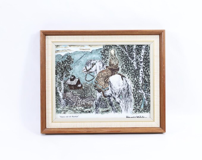 Porsgrund Porcelain Art Tile | Harald Kihle Design | Nordic Art Porcelain Tile | Nordic Art Gift | Collector's Item