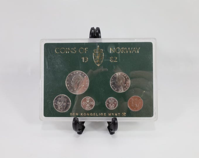 Norway 1982 Coin Set|Royal Mint Collection|Uncirculated Collectible|History Enthusiast Gift|Rare Coin Set