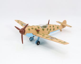 Dinky Toys 726 Messerschmitt Bf 109E | 1970s Diecast WWII Fighter Plane | Battery Motor Propeller Model w Box