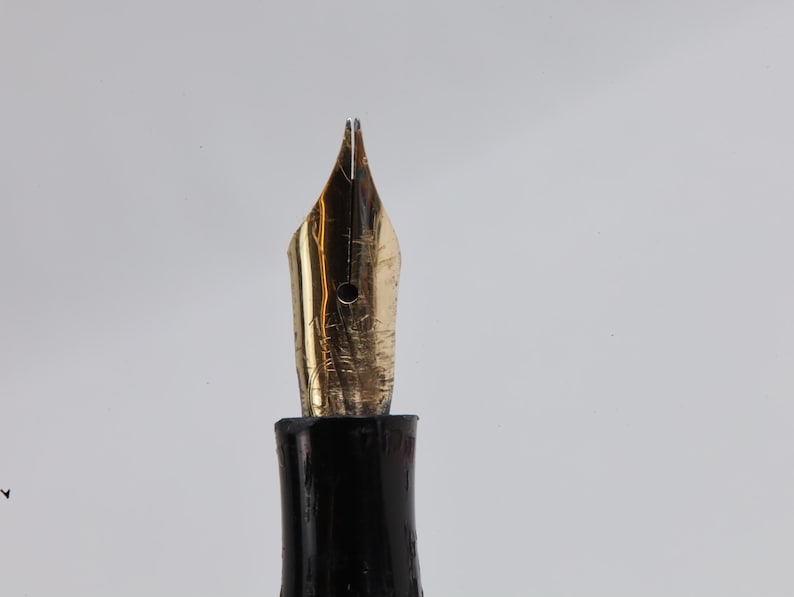 Parker Vacumatic Pluma Estilográfica Vintage Emerald Pearl Años 30 40 Oro 14K Art Deco Coleccionista imagen 12