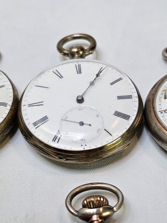 Lot of 6 antique pocket watches - Pocket watch pa… - image 5