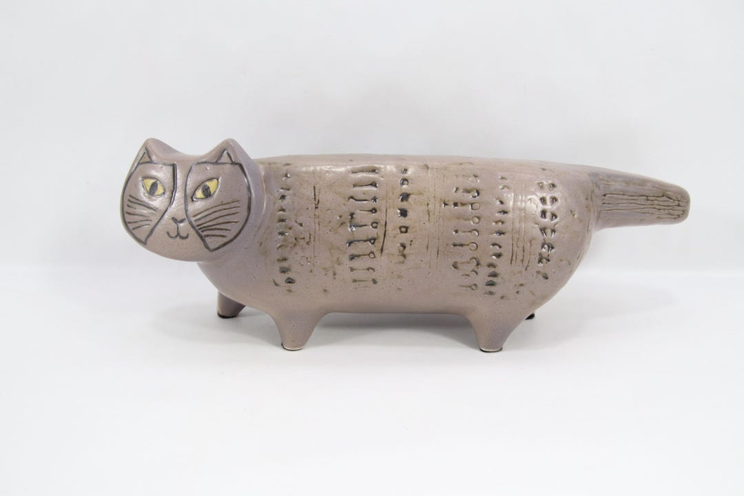 置物 Lisa Larson STORAZOO CAT Lisa Larson Stora Zoo Cat Figurine | Vintage Scandinavian Ceramic