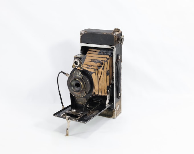 Kodak No2 Folding Brownie Camera | Antique Rustic Decor | Vintage Photography | Antique Craftsmanship