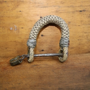 18th Century Ship&#39;s Sack Lock - Antique Brass & Iron Padlock for Collectors
