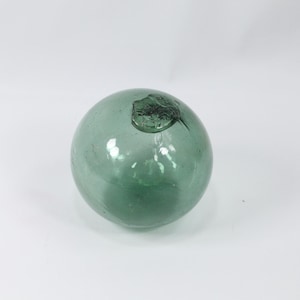 Rare Hand Blown Glass Float 1880 | Dark Olive Green | Laurvig Factory 1880s | Nautical Decor | Vintage Fishing