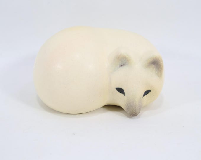Lisa Larson Small Fox Figurine | Swedish Gustavsberg Stoneware from the Lillskansen Series | Scandinavian Ceramic Art Collectible