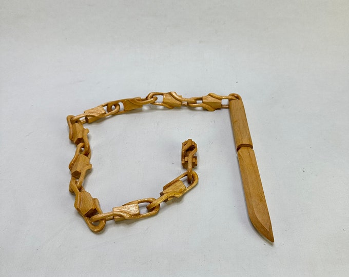 Handcrafted Norwegian Knife with Chain Pattern - Perfect Wedding Gift for the Bride and Groom