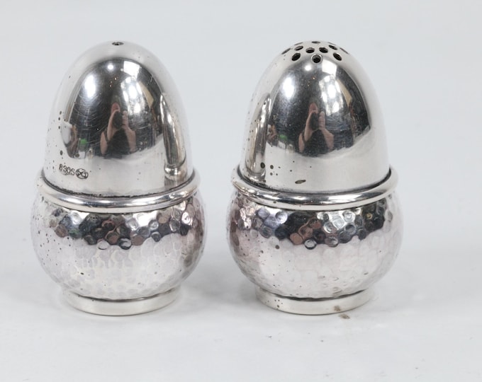 Vintage Salt & Pepper Shakers | 830 Sterling Silver Shakers | Scandinavian Tableware | Silver Gift Shakers | Flatware Decor