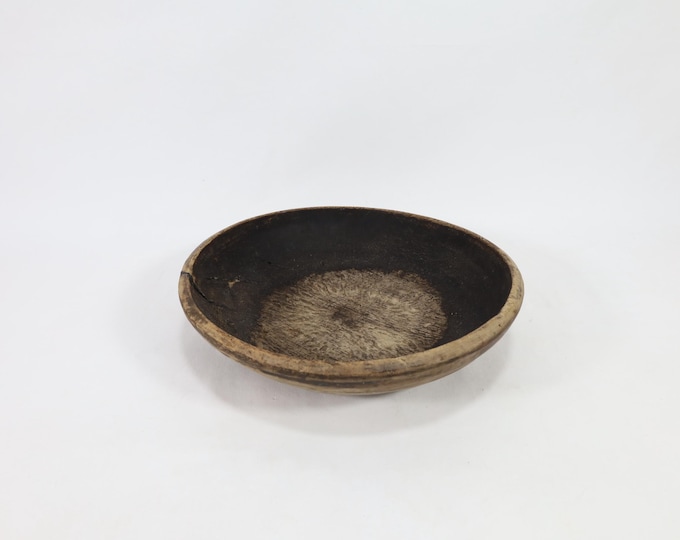 Nordic Beer Bowl with Old Repairs 1800s - Perfect Antique for Collectors