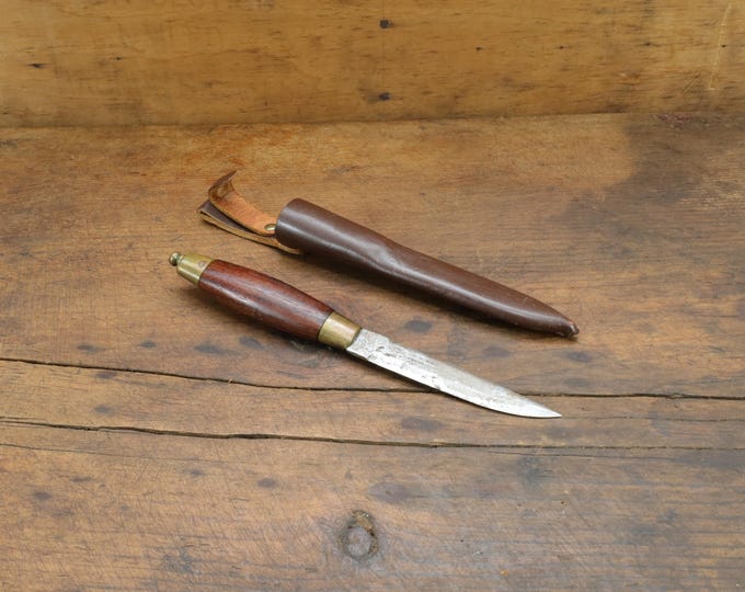 Vintage Frosts Mora Knife | Swedish Laminated Steel Blade | Original Sheath | Collectible Knife | Craftsmanship