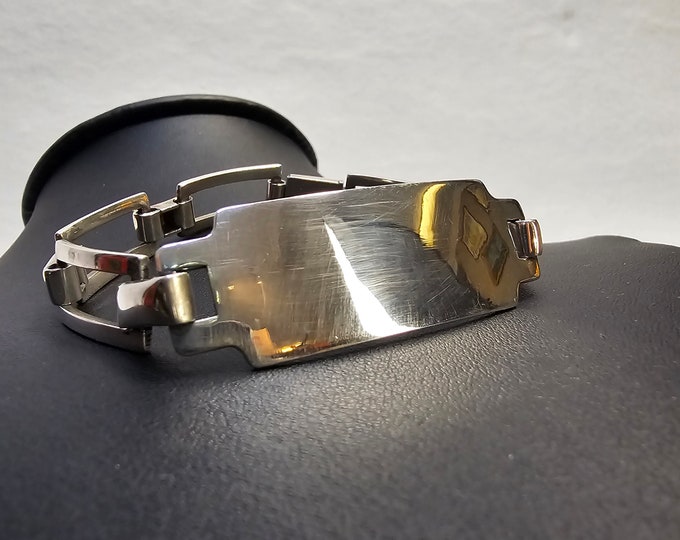 Personalized Niels Erik From Danish Sterling Silver Bracelet - Vintage Designer Jewelry