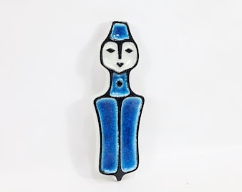 Norwegian Konrad Galaaen Art Tile | 1970s Porsgrund Porselen | Retro Palette Tile | Scandinavian Home Decor
