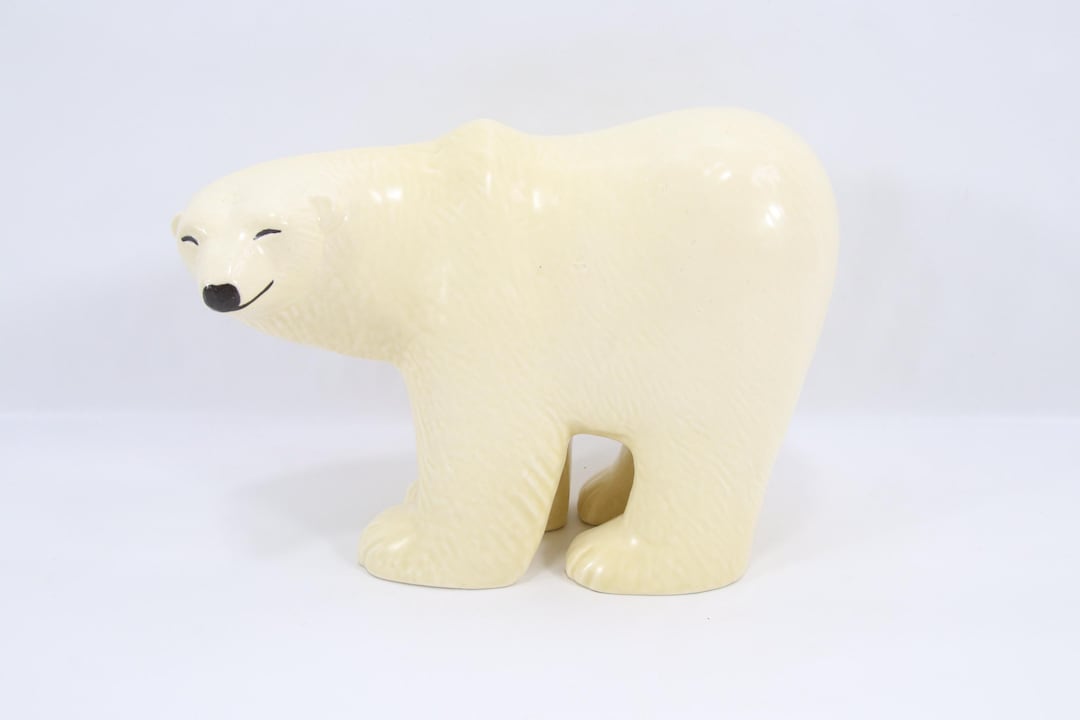 Lisa Larson Polar Bear Figurine Gustavsberg Sweden | 1980s