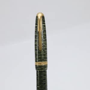 Parker Vacumatic Pluma Estilográfica Vintage Emerald Pearl Años 30 40 Oro 14K Art Deco Coleccionista imagen 6