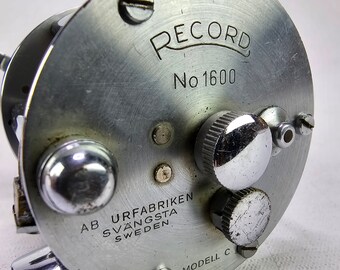 Rare Vintage Model C Record Spinning Reel - Swedish Fishing Rare Vintage Model C Record Spinning Reel - Swedish Fishing