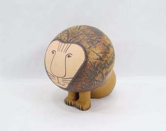 Vintage Lisa Larson Lejon Lion Figurine - Swedish Stoneware Lion, Scandinavian Design