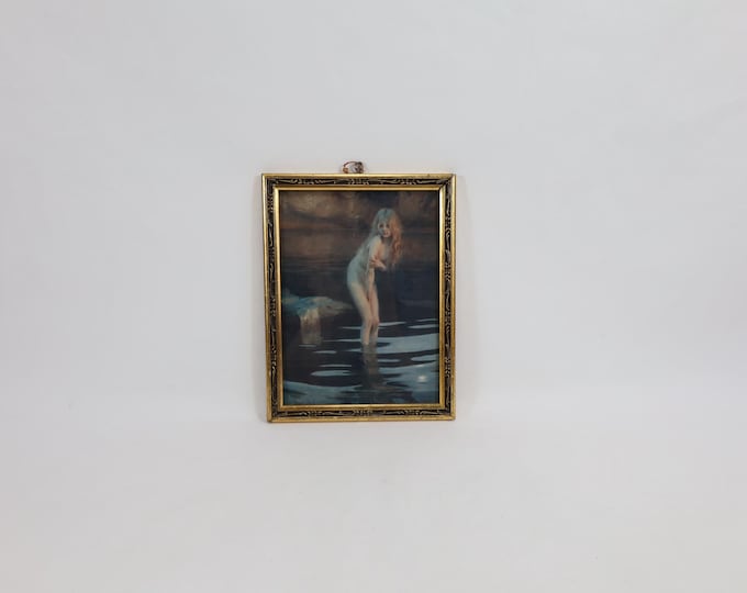 Timeless Elegance: Classic Print by Paul Chabas in Vintage Wooden Frame