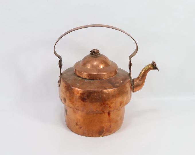Vintage Norwegian Copper Coffee Kettle - 19th Century Collector's Item