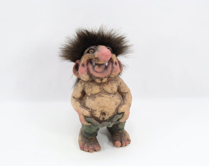 NyForm Troll 124 Fat Troll | Handmade Norwegian Latex Figurine | Scandinavian Folk Art Since 1975