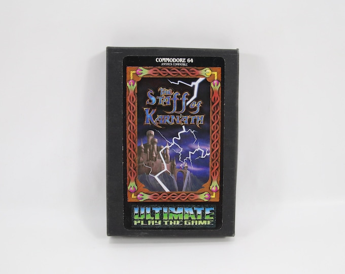 The Staff of Karnath C64 | 1984 Commodore 64 Cassette Game by Ultimate Play the Game | Rare Vintage Collectible