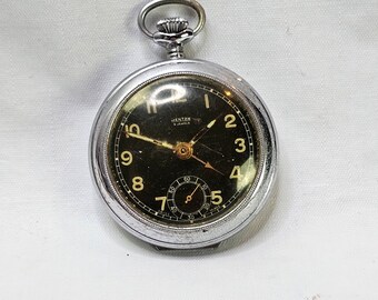 Beautiful antique pocket watch from Mentor in Switzerland - Pocket alarm watch - Gift for father