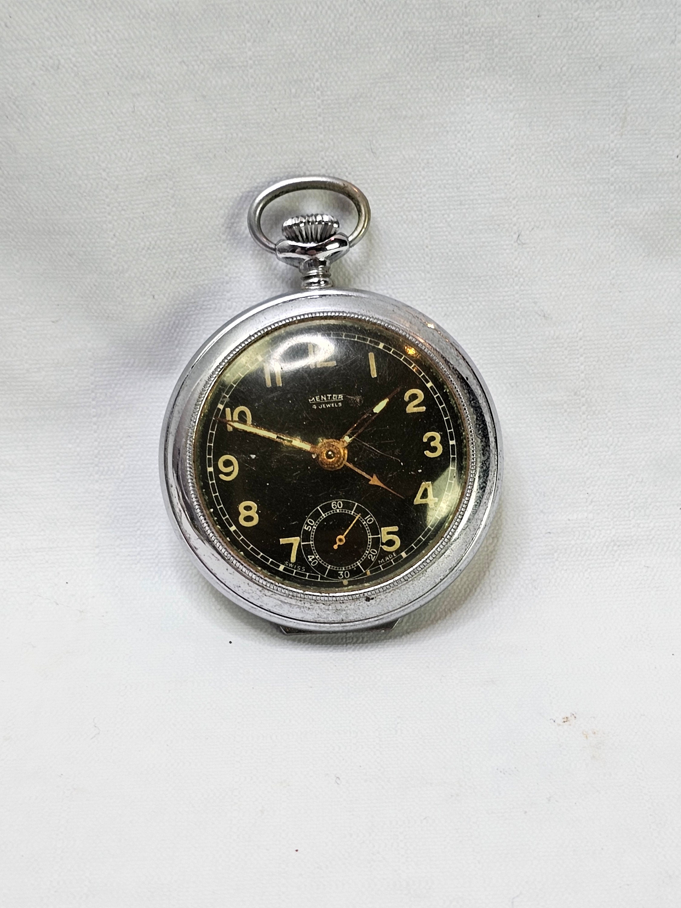 Beautiful Antique Pocket Watch From Mentor in Switzerland Pocket Alarm Watch Gift for Father Etsy