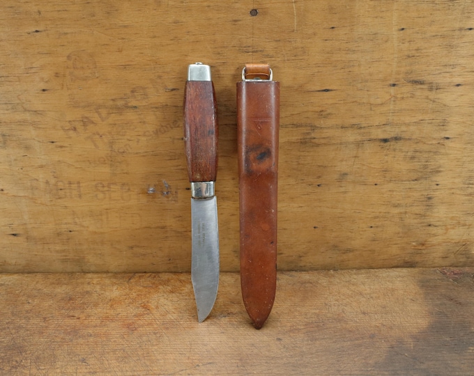 Vintage Frosts Mora Knife | Swedish Laminated Steel Blade | Original Sheath | Collectible Knife | Craftsmanship