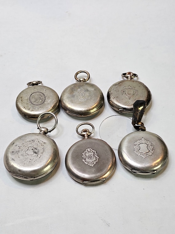 Lot of 6 antique pocket watches - Pocket watch pa… - image 3