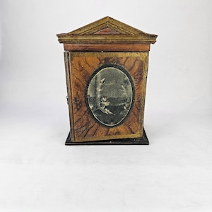 Unique Handmade Cabinet - Rare Norwegian Folk Art with Exquisite Scandinavian Design - Hand painted decor - Antique children cabinet