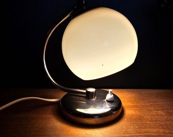 Vintage Art Deco Opalin Glass Lamp - Unique Wall/Table Top Lighting Fixture for a Stunning Interior Design Ambiance