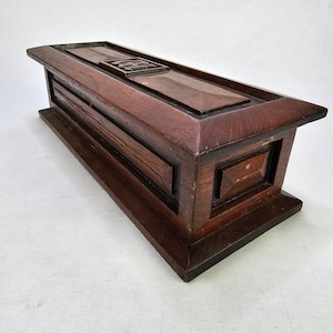 Handcrafted Folk Art Keepsake Wooden Box - One-of-a-Kind Norwegian Wood Design - Ideal for Storing Treasures