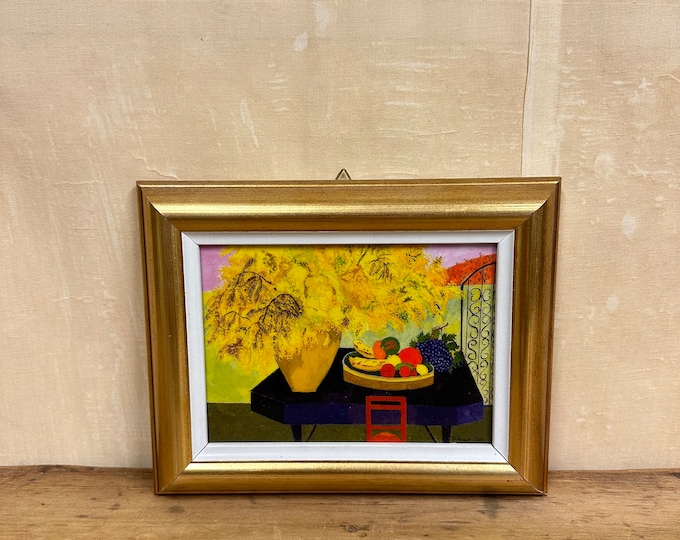 Collectible Porsgrund Porcelain Tile featuring Ferdinand Finne Art - Scandinavian Wall Decor