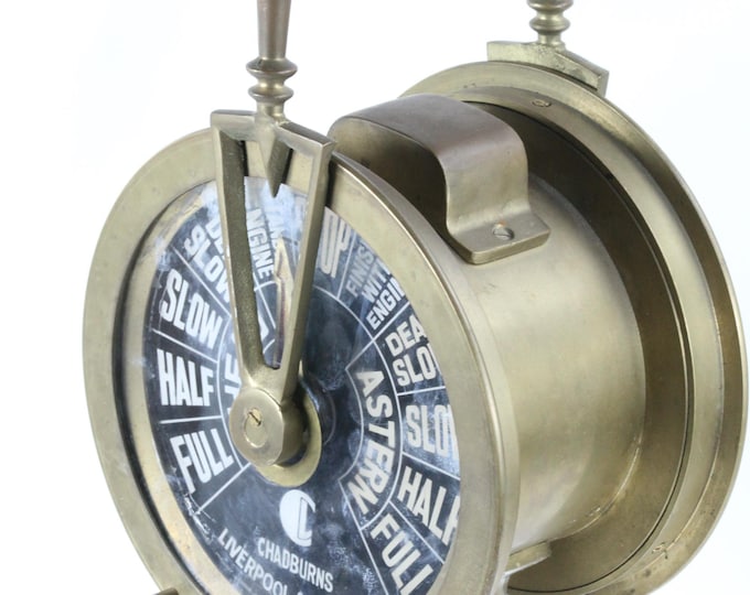 Maritime Centerpiece Decor - Ship Telegraph Model - Vintage Nautical Accent Piece