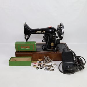 1953 Vintage Singer Electric Sewing Machine | Industrial Sewing Machine | Vintage Decor | Collector’s Item