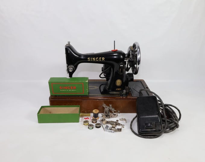 1953 Vintage Singer Electric Sewing Machine | Industrial Sewing Machine | Vintage Decor | Collector’s Item