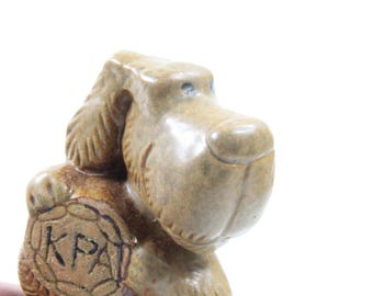The Gustavsberg Brown Dog by Lisa Larson | Rare KPA Dog | Animal Series | Scandinavian Clay Figures | Collector's Item