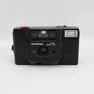 Câmera Olympus Trip AF 35 mm | Lente Zuiko 35 mm f/3.5 | Câmera compacta vintage da Noruega | Fotografia analógica compacta | Flash revisado