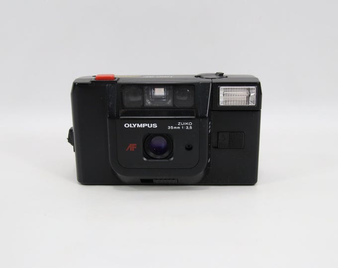 Olympus Trip AF 35mm Film Camera | Zuiko 35mm f/3.5 Lens | Vintage Point and Shoot from Norway | Compact Analog Photography | Serviced Flash