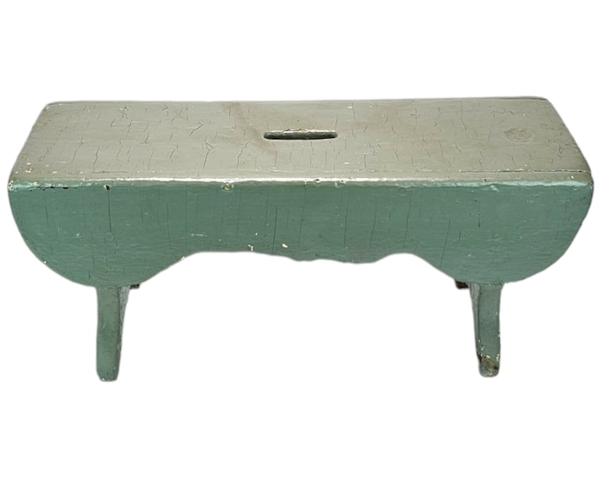 Vintage Norwegian Peasant Treasure: Gorgeous Rustic Milking Stool - Norwegian Folk Art Collectible