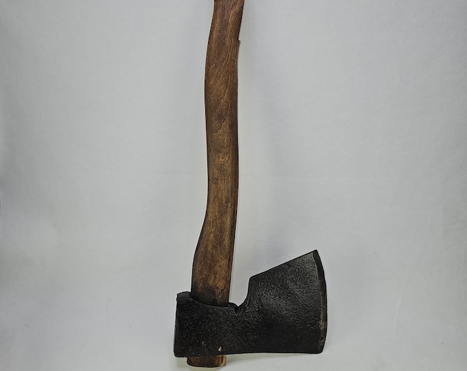 Rustic Handcrafted Norwegian Carpenter Ax - Antique Tool for Woodworking - Hand forged steel ax