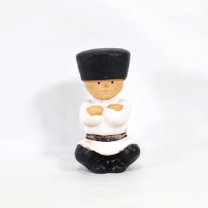 Lisa Larson Cossack Figurine | 1970s Swedish Pottery | Midcentury Charm | Children Of The World Collection