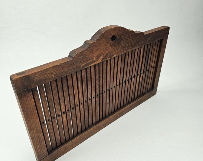 1940s vintage Norwegian Folk Art Tape Loom - Handcrafted Rustic Scandinavian Tool - Primitive hand craft tool