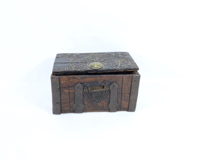 Norwegian 17th Century Strong Box | Nordic Antique Collector's Piece | Antique with Secret Compartment | Nordic Heritage
