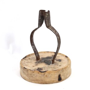 Norwegian 19th Century Rushlight Candleholder | Rustic Farmhouse Decor | Heritage Craft | Collector's Piece