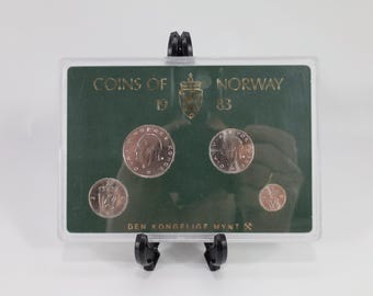 Norway 1983 Coin Set|Royal Mint Collection|Uncirculated Collectible|History Enthusiast Gift|Rare Coin Set